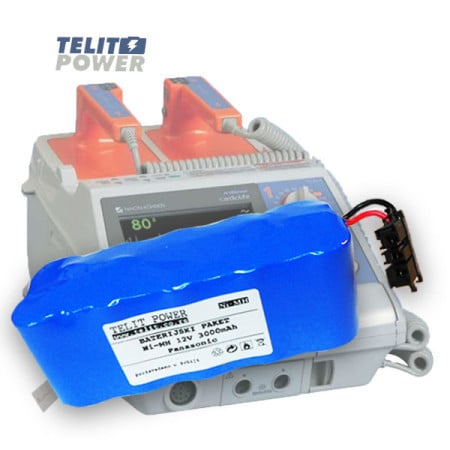TelitPower baterija NiMH 12V 3000mAh NKB-301V za Nihon Kohden Defibrilator ( P-0388 )