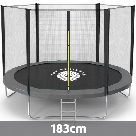 Top Springen Trambolina 183cm sa merdevinama Siva ( SPR183OSS )