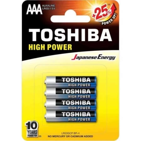 Toshiba high power alkalna baterija lr03 bp 4/1 ( 1100015087 )  - Img 1