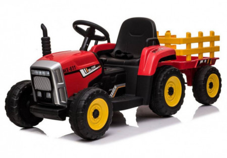 Traktor Model 261 na akumulator sa prikolicom - Crveni