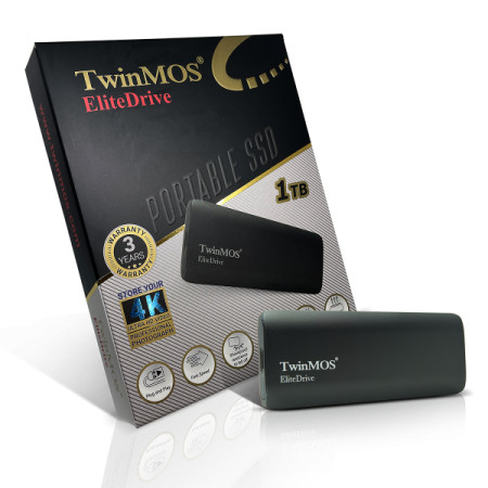 TwinMOS eksterni SSD 1TB EliteDrive Gold USB 3.2/Type-C PSSDGGBMED32B