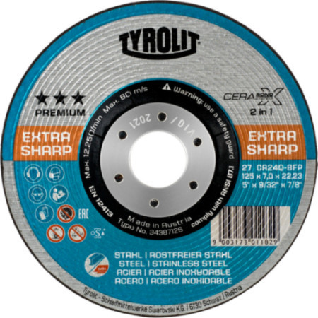 Tyrolit brusna ploča 125x4 premium ( 34401841 )