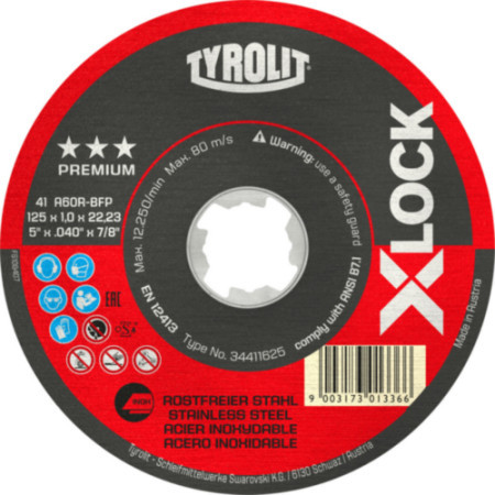 Tyrolit rezna ploča 115x1 x-lock a60 r ( 34411623 )