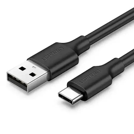 Ugreen us287 usb-a 2.0 na usb-c kabl niklovani 1m (crni) ( 60116 )