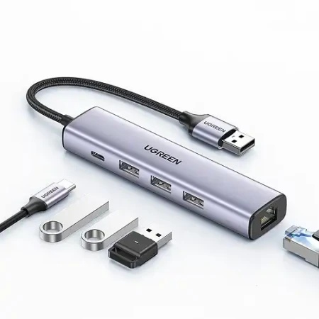 Ugreen usb hub 3xusb+rj45 (1000m) cm475 ( 60554 )