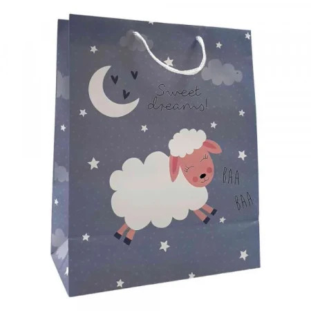 Ukrasna kesa large sweet dreams sheep 26x32x12 cm dexy ( DUK15709 )  - Img 1