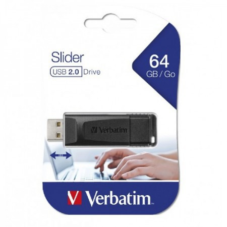 Verbatim 98698 64GB black slider 2.0 StoreGo USB flash memorija ( UFV98698/Z )