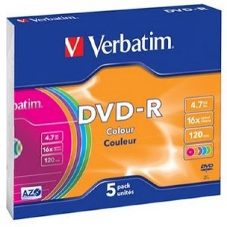 Verbatim dvd-r 4.7GB 16X COLOR 43557 ( 556C/Z )