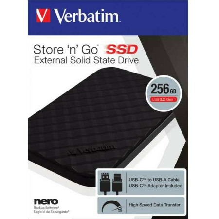 Verbatim portabl ext. SSD 256G (53249)