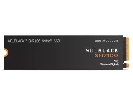 WD 2TB M.2 NVMe SSD Gen4 WDS200T4X0E SN7100 Black