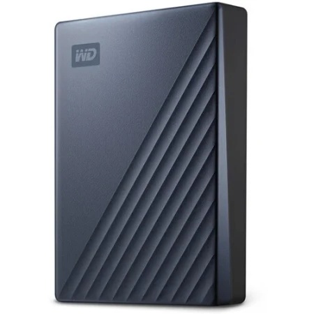 WD external HDD 4TB, USB3.2 Gen 1 Type-C (5Gbps), my passport ultra, blue ( WDBFTM0040BBL-WESN )