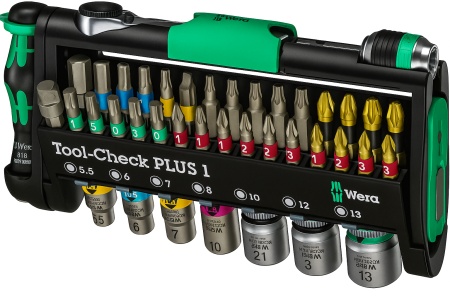 Wera 049055 Tool-Check PLUS 1 kompaktan set bitova i gedora, 39 delova ( WERA 049055 )