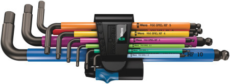 Wera 950/9 Hex-Plus multicolour, HF 1 set imbus ključeva, metrički, BlackLaser, sa funkcijom držanja, 9 komada ( WERA 022210 )