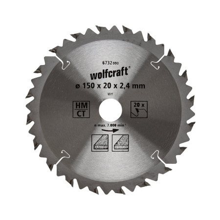 Wolfcraft list kružne testere cirkulara, 150x20x2.4mm ( 6732000 )