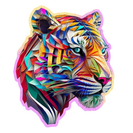 Wooden City Colorful Tiger Wooden Puzzle M (150 Pieces) ( 058869 )