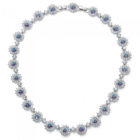 Ženska oliver weber romantic alabaster ogrlica sa swarovski kristalima ( 12263.ab ) - Img 1