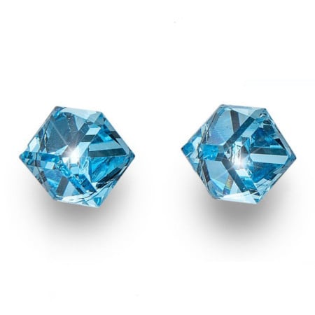 Ženske oliver weber sensitive cube midi aquamarine mindjuše sa swarovski kristalima ( s24005.202 )