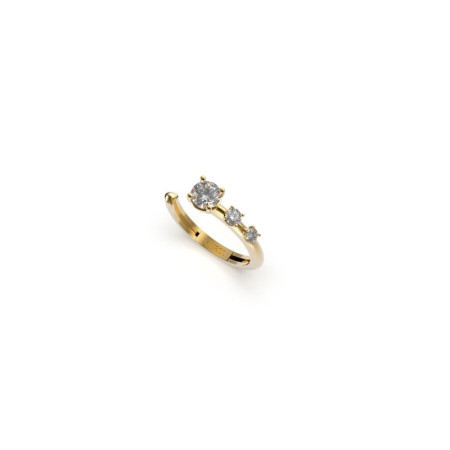 Ženski guess sunburst zlatni prsten od hirurškog Čelika 54mm ( jubr01408jwyg54 ) - Img 1