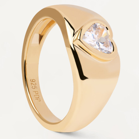 Ženski pd paola bright heart zlatni prsten sa pozlatom 18k ( an01-902-12 )