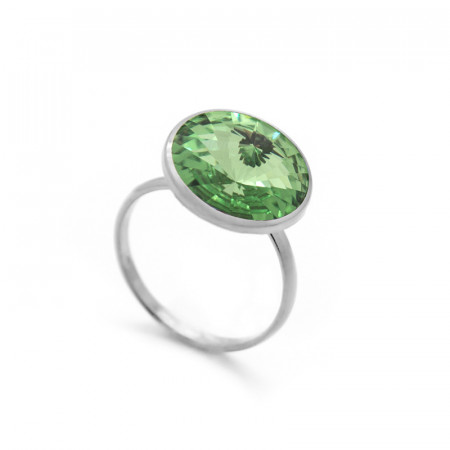 Ženski victoria cruz basic l peridot prsten sa swarovski zelenim kristalom ( a2405-14a ) - Img 1
