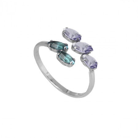 Ženski victoria cruz multicolor isabella prsten sa swarovski kristalima ( a3763-mha ) - Img 1