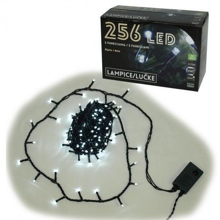 256L LED Lampica, bele, 8 funk ( 52-125000 )