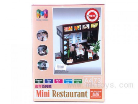 3D Puzzle - Mini restoran ( 19/72031 ) - Img 1