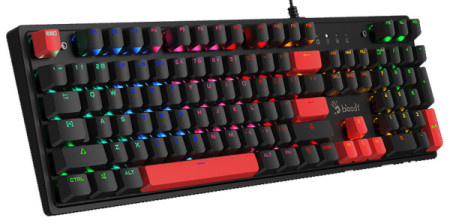 A4Tech A4-S510R Bloody mehanička gejmerska tastatura black, USB, US layout Fire Black / BLMS Red