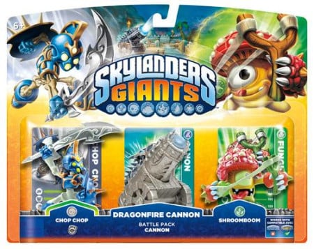 Activision Blizzard Skylanders GIANTS Battle Pack 1 (Chop Chop + Shroomboom + Cannon Piece) ( 016766 )