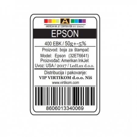 American Inkjet Epson CRNA 400EBK/T66410/T67310/T67410/ECO-TANKS (32ET6641/Z)