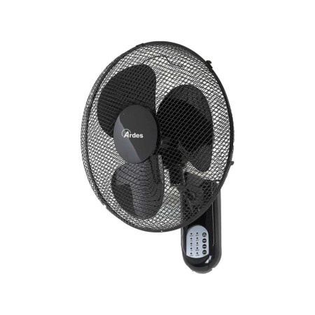 Ardes 5w40r zidni ventilator 50w sa daljinskim upravljačem i tajmerom crni