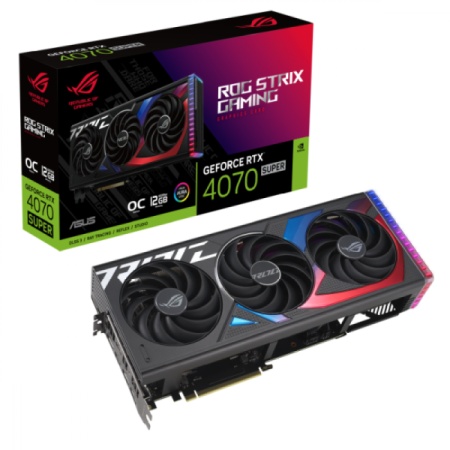 Asus svga rtx4070 super 12gb gddr6, rog-strix-rtx4070s-o12g-gaming