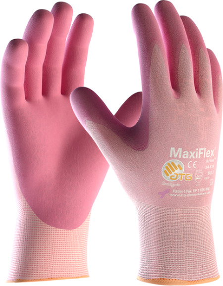 Atg rukavica maxiflex active roza veličina 08 ( 34-814/08 )