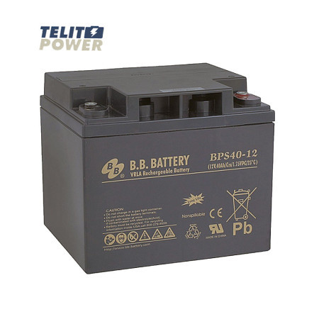 BB Tech 12V 40Ah BPS40-12 battery terminal B2 (odgovara M5 bolt &amp; nut) ( 4302 ) - Img 1