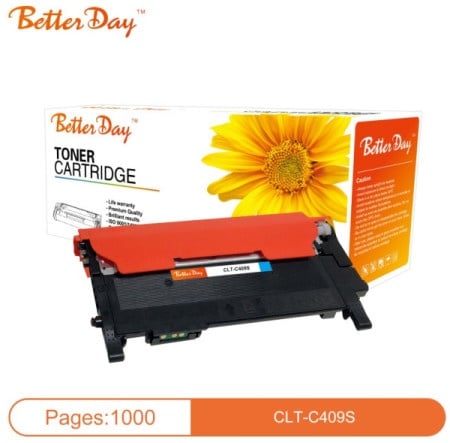 BetterDay CLT-C409S CLP-310/315/310N/315W Toner zam. toner kasetaza Samsung Cyan 1K