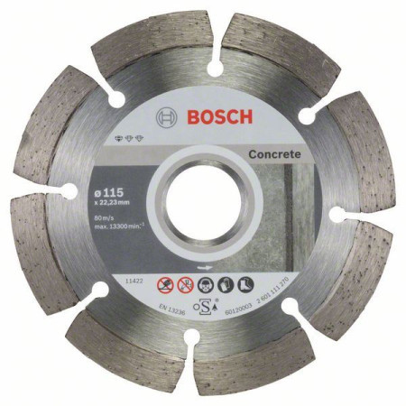 Bosch dijamantska rezna ploča standard for concrete 115 x 22,23 x 1,6 x 10 mm ( 2608603239 )