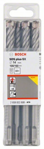 Bosch hamer burgija SDS plus-5X 14 x 100 x 160 mm, 1 komad ( 2608833908. )