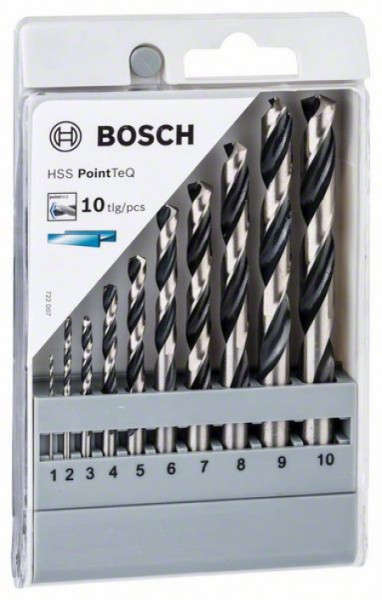 Bosch HSS spiralna burgija PointTeQ 10-delni set ( 2608577348 ) - Img 1