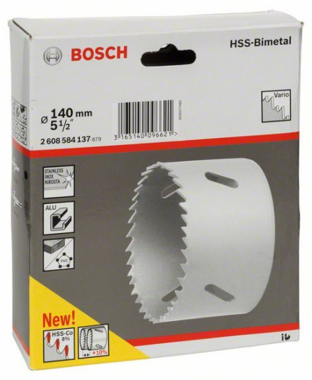 Bosch testera za otvore HSS-bimetal za standardne adaptere 140 mm, 5 1/2&quot; ( 2608584137 ) - Img 1