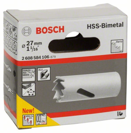 Bosch testera za otvore HSS-bimetal za standardne adaptere 27 mm, 1 1/16&quot; ( 2608584106 ) - Img 1