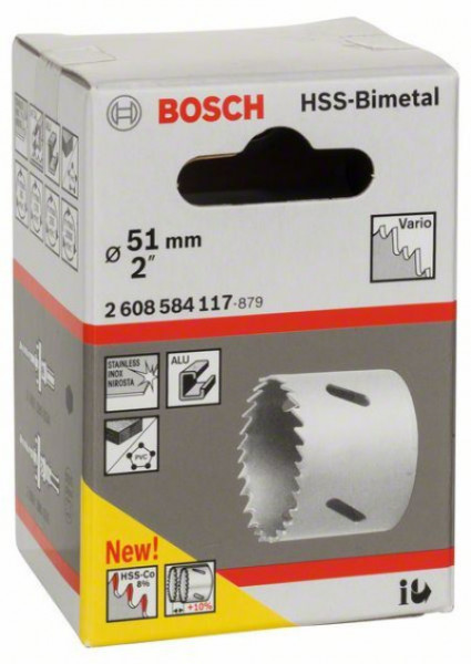 Bosch testera za otvore HSS-bimetal za standardne adaptere 51 mm, 2&quot; ( 2608584117 ) - Img 1