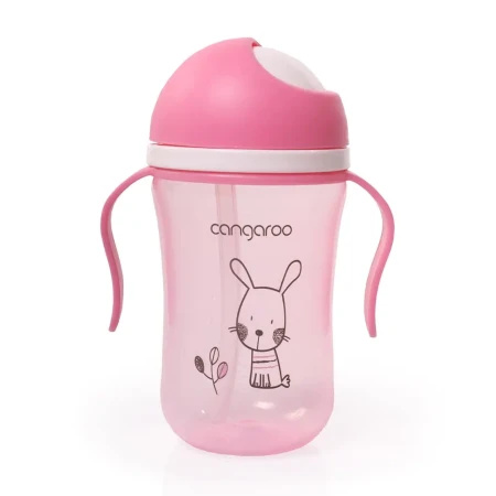 Cangaroo c0587 šolja za bebe bunny pink 300 ml ( CAN3423 ) - Img 1