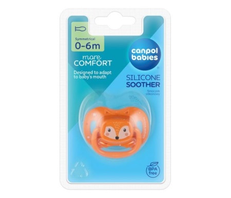 Canpol babies silikonska varalica 0-6m cute animals orange 34/924_ora ( 34/924_ora )