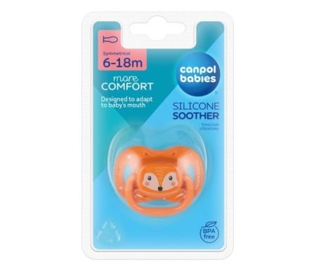 Canpol babies silikonska varalica 6-18m cute animals orange 34/925_ora ( 34/925_ora )