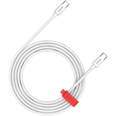 Canyon cc100ab c-c 100w braided 2m white cable ( CND-CC100AB20W )