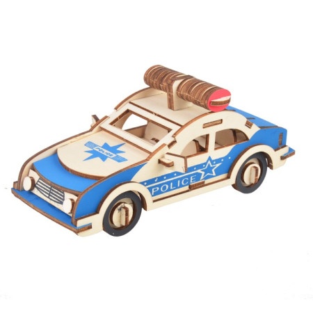 Čarolijashop 3d drvena slagalica - Policijski automobil ( 280)