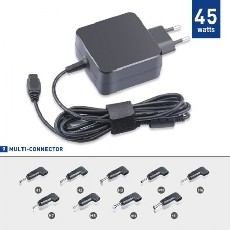 Cathedy adapter za laptop 3251 smart Q46 KFD-Multi 45W-19V1.75A/2.37A Asus,Acer,Toshiba,Lenovo,Sony,Fujitsu ( 003251 )