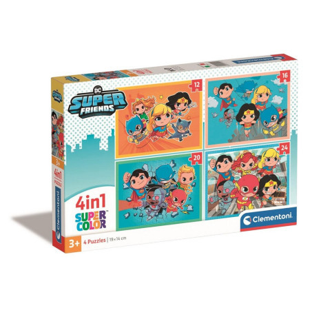 Clementoni puzzle 4in1 dc superfriends ( CL21520 ) - Img 1