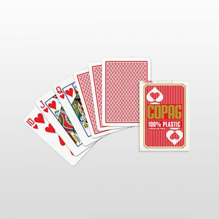 Copag Regular Face Poker Karte 100% plastične - Crvene ( 104001335 )
