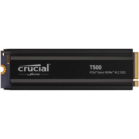 Crucial T500 2TB PCIe Gen4 NVMe M.2 SSD with heatsin ( CT2000T500SSD5 )